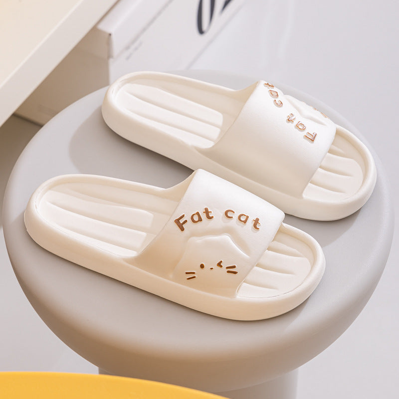 Home Slippers Home Cute Cartoon Wear-resistant Breathable EVA Slippers