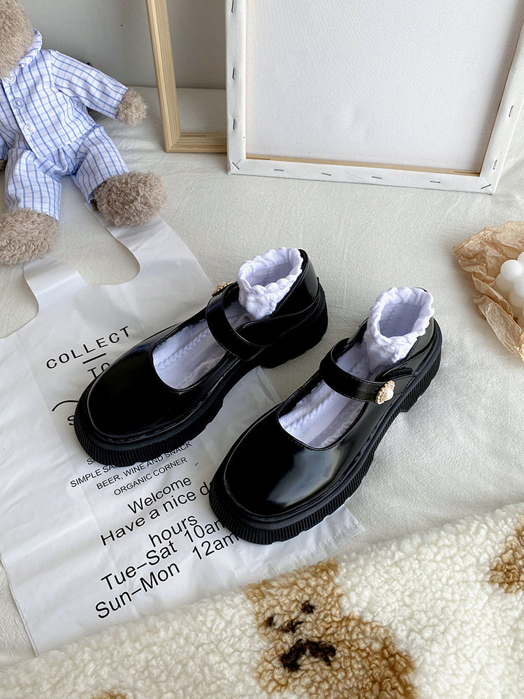 British Small Leather Shoes Wild Gentle Mary Jane Japanese Jk Platform Fairy Style Single Shoes