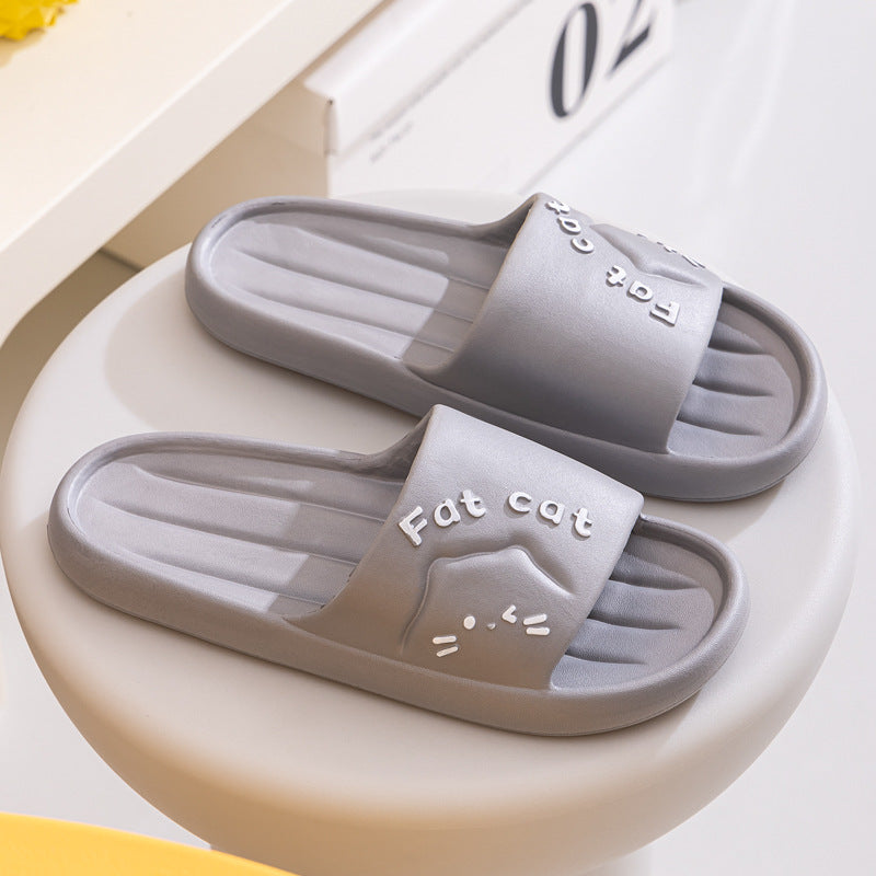 Home Slippers Home Cute Cartoon Wear-resistant Breathable EVA Slippers